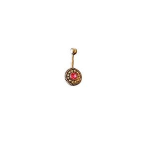 Double Gem Navel Ring